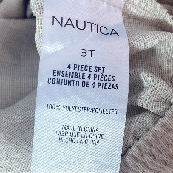 Nautica Cream Boys Vest and Pants Matching Set - Picture 14 of 15